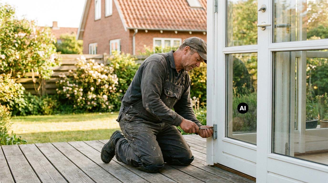 Justering af terassedør