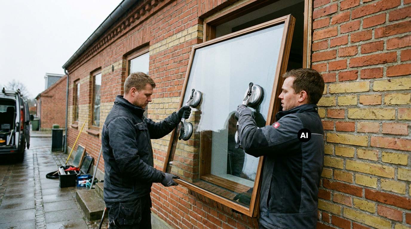 Udskiftning af vindue